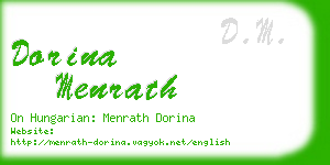 dorina menrath business card